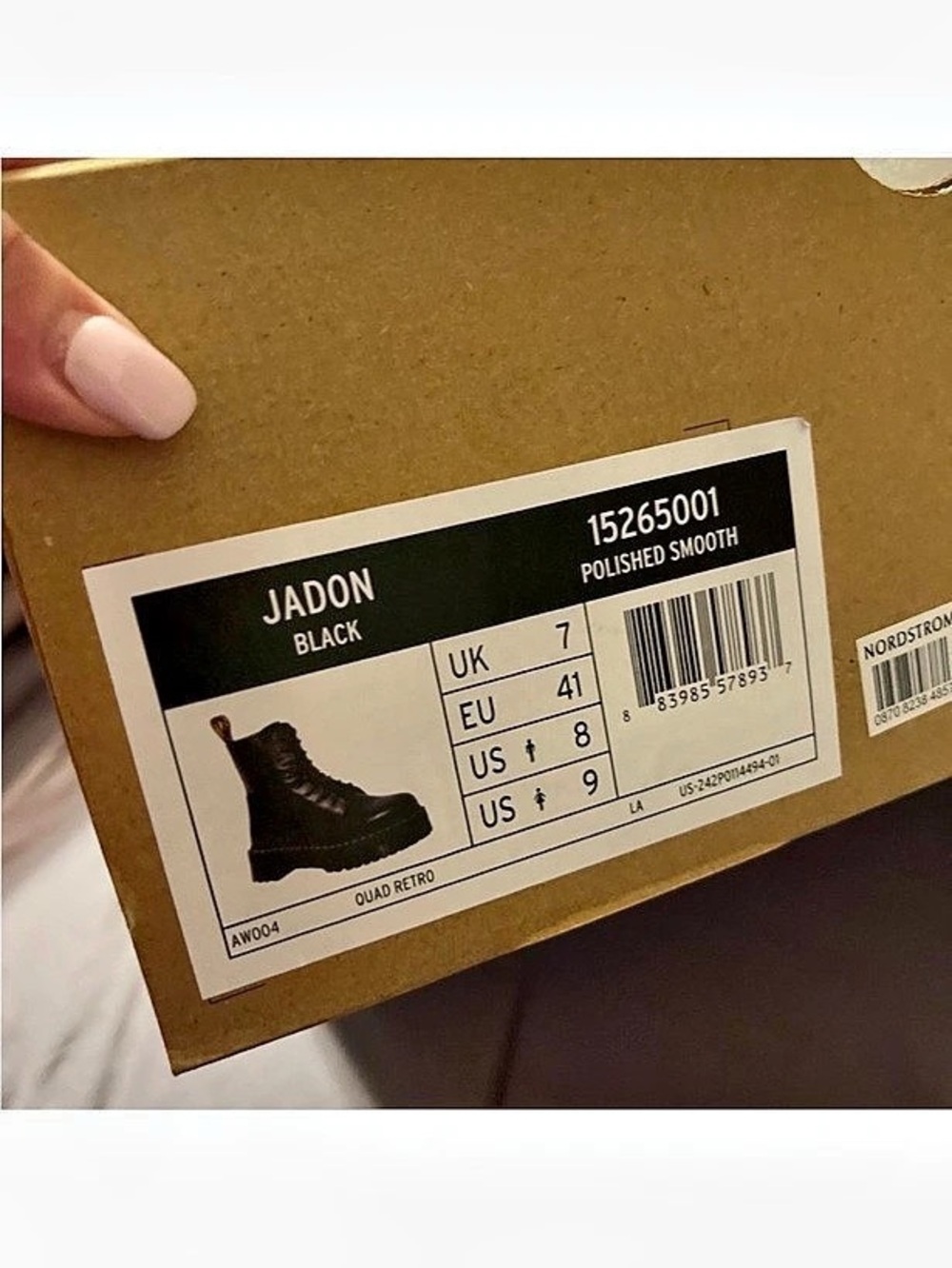 Dr. Martens Jadon Platform Boots Black US 9 - Picture 2 of 3